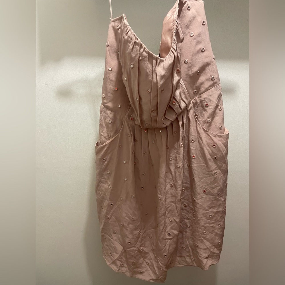 Rebecca Taylor Blush Pink Embellished Blouse